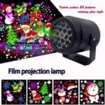 Manual Rotating Christmas Projection Light – USB-Powered 20-Pattern Holiday Projector - Image 3