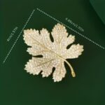 Maple Leaf Brooch – Elegant Vintage-Inspired Leaf Lapel Pin for Suits, Dresses & Special Occasions - Image 4