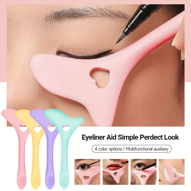 Multi-Functional Eyeliner Aid & Mascara Applicator Beauty Tool (13) Multi-Functional Eyeliner Aid & Mascara Applicator Beauty Tool