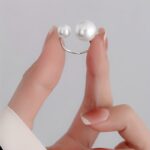 Pearl Accent Statement Ring for Women – Elegant Korean & Japanese Inspired Fashion Ring - Image 6