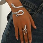 Snake Design Jewelry Set for Women – 2-Piece Gothic Inspired Fashion Accessories - Image 5