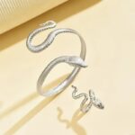 Snake Design Jewelry Set for Women – 2-Piece Gothic Inspired Fashion Accessories - Image 6