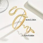 Snake Design Jewelry Set for Women – 2-Piece Gothic Inspired Fashion Accessories - Image 3