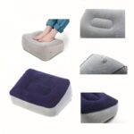 Thickened PVC Air Cushion Footrest, Adjustable Air Support Footstool, Portable Inflatable Foot Pedal for Airplane, Train, Travel, Home & Office - Image 7