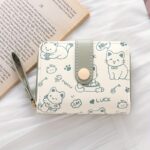 Women's Cute Cat Print Short Wallet - Image 12