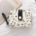 Women's Cute Cat Print Short Wallet - Image 13
