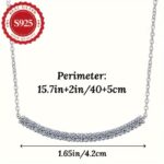 925 Silver Moissanite Smile Necklace – Women’s Pendant - Image 6