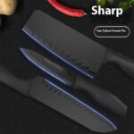 5pcs Black Kitchen Knife Set with Cutting Board - Image 6