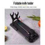 5pcs Black Kitchen Knife Set with Cutting Board - Image 3
