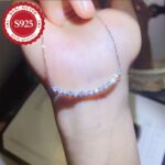 925 Silver Moissanite Smile Necklace – Women’s Pendant - Image 3