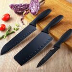 5pcs Black Kitchen Knife Set with Cutting Board - Image 9
