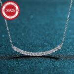 925 Silver Moissanite Smile Necklace – Women’s Pendant - Image 4
